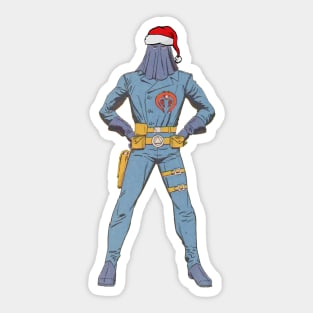 Christmas Cobra Commander Sticker